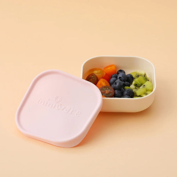 Set 3 boluri pentru hrana bebelusi Miniware Snack Bowl, 100% din materiale naturale biodegradabile, Aqua+Grey+Keylime